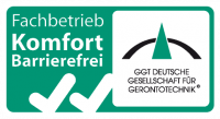 Siegel „Fachbetrieb Komfort Barrierefrei“ der Deutschen Gesellschaft für Gerontotechnik